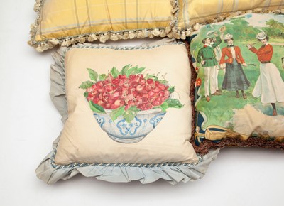 Lot 359 - Group of Custom Throw Pillows