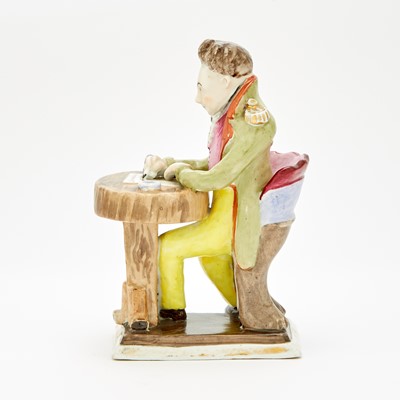 Lot 50 - Russian Porcelain Figure of Gentleman at a Writing Desk