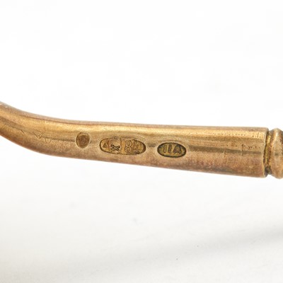 Lot 111 - Russian Silver-Gilt and Cloisonné Enamel Tea Strainer
