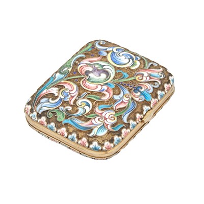 Lot 140 - Russian Silver-Gilt and Cloisonné Enamel Coin Purse