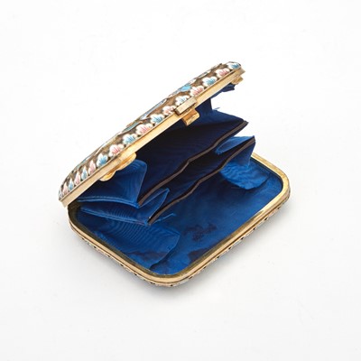 Lot 140 - Russian Silver-Gilt and Cloisonné Enamel Coin Purse