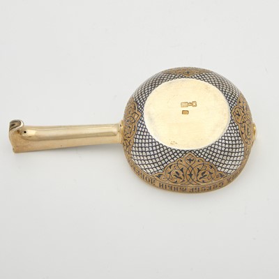 Lot 16 - Russian Parcel-Gilt Silver and Niello Kovsh