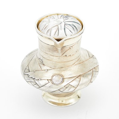 Lot 28 - Russian Parcel-Gilt Silver Trompe l’oeil Jug