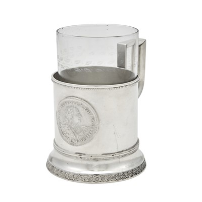 Lot 628 - Russian Silver Tea Glass Holder
