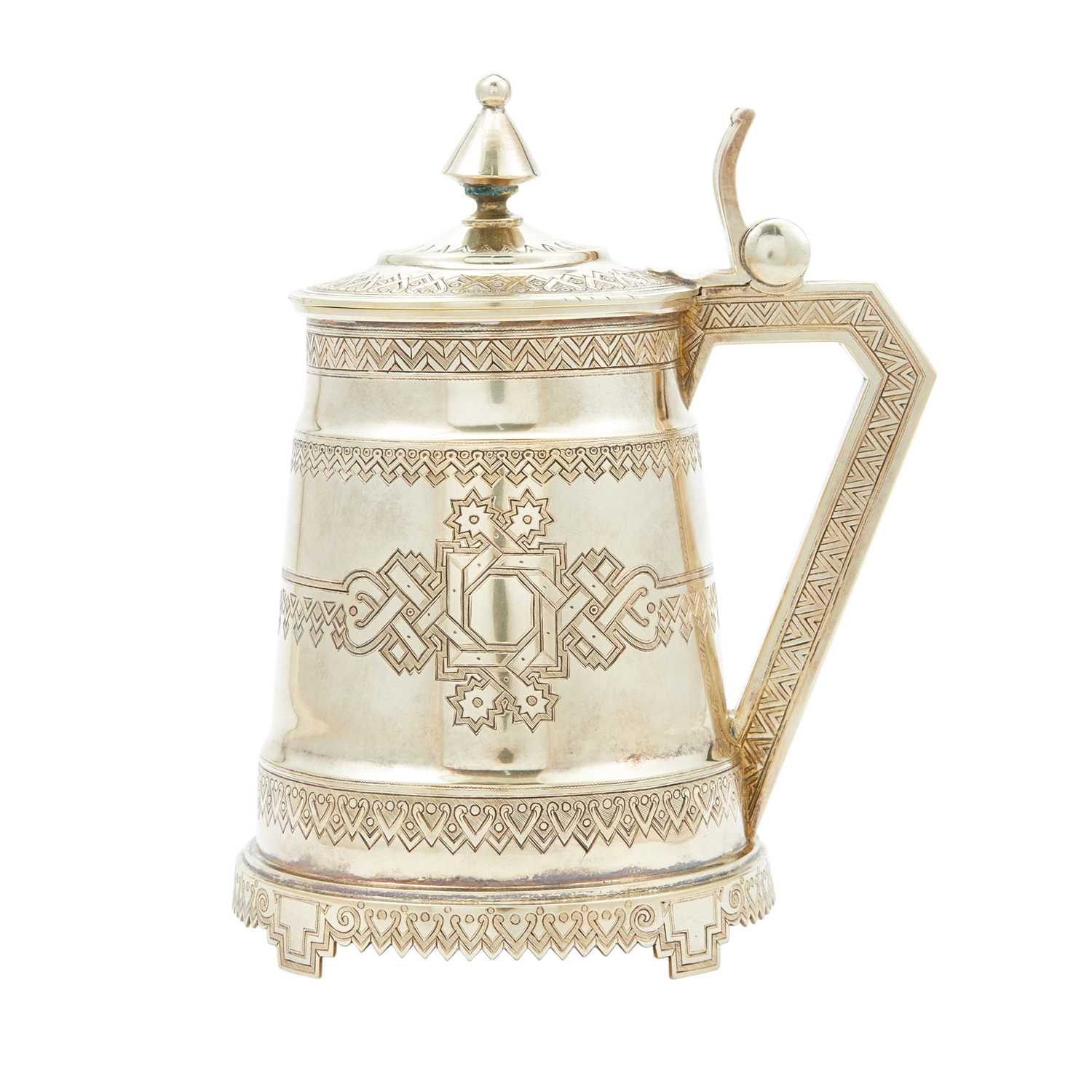 Lot 31 - Russian Silver-Gilt Tankard