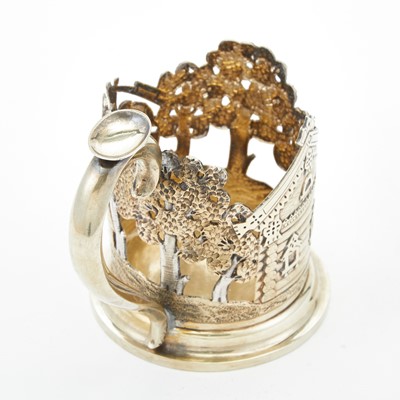 Lot 24 - Russian Parcel-Gilt Silver Tea Glass Holder