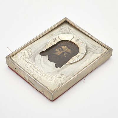 Lot 94 - Russian Silver-Gilt Icon of the Mandylion
