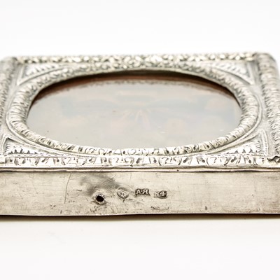 Lot 60 - Russian Silver and Carved Wood Icon of the Nativity