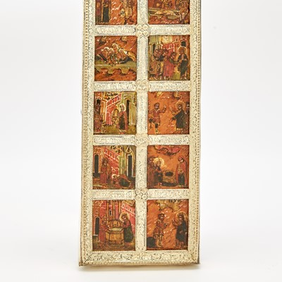 Lot 63 - Russian Silver-Gilt Mounted Crucifix