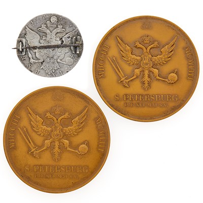 Lot 47 - Two Bronze Medals Commemorating the 250th Anniversary of St. Petersburg, 1703-1953