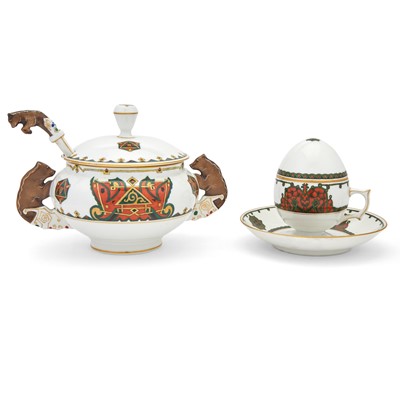 Lot 121 - Group of Russian Porcelain Table Articles