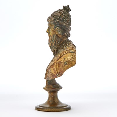 Lot 44 - Russian Bronze Bust of Tsar Mikhail Feodorovich