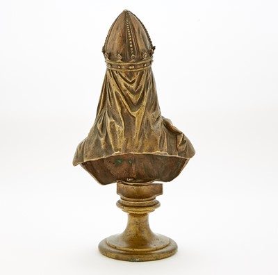 Lot 46 - Russian Bronze Bust of Olga, Grand Princess of Kiev