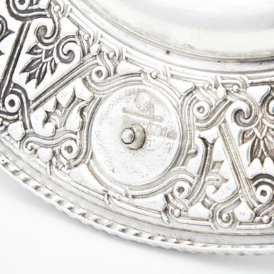 Lot 67 - Russian Parcel-Gilt Silver Commemorative Coronation Charger