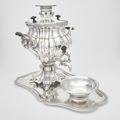 Lot 35 - Silver Plated Samovar