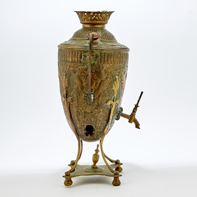 Lot 52 - Russian Brass Samovar