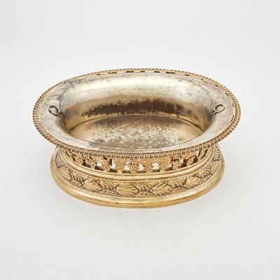 Lot 187 - Edward VII Regency Style Sterling Silver Gilt Basket Centerpiece