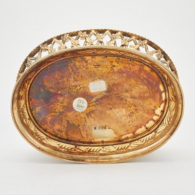 Lot 187 - Edward VII Regency Style Sterling Silver Gilt Basket Centerpiece