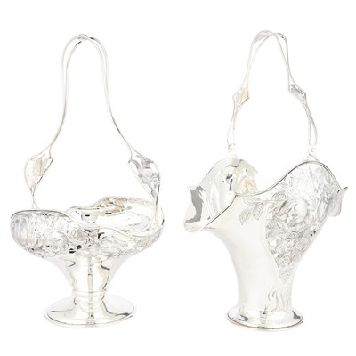 Lot 178 - Two American Sterling Silver Bridal Baskets