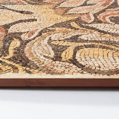 Lot 649 - Roman Mosaic Panel of a Garland and Fish