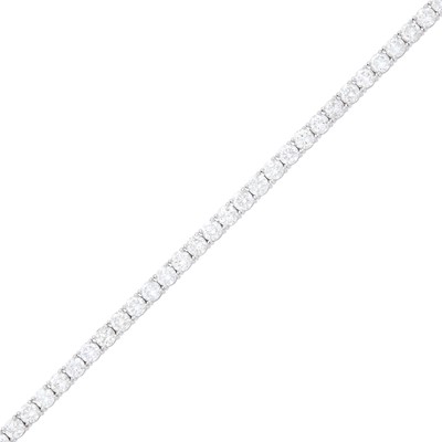 Lot 72 - White Gold and Diamond Bracelet