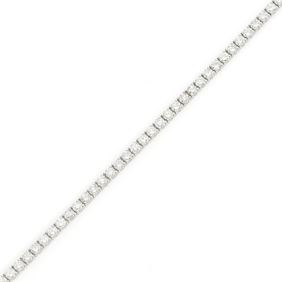 Lot 1170 - White Gold and Diamond Bracelet