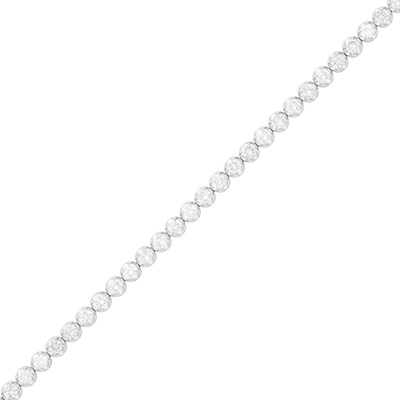 Lot 132 - White Gold and Diamond Bracelet