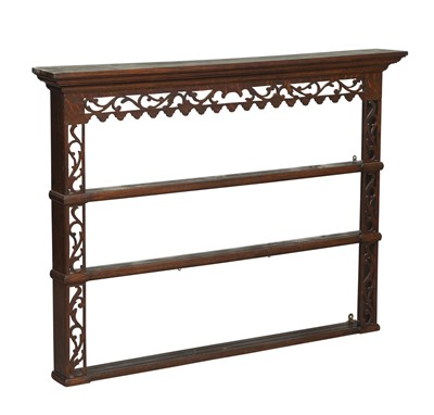 Lot 285 - George III Style Oak Hanging Cabinet