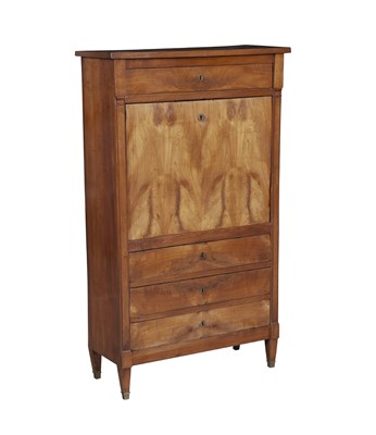 Lot 413 - Biedermeier Fruitwood Fall Front Cabinet