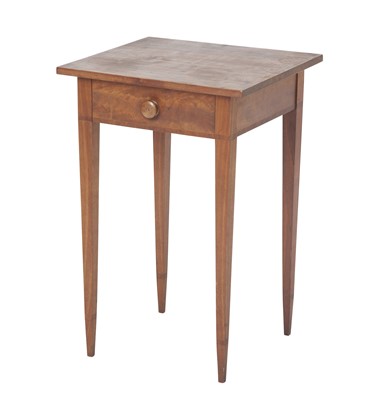 Lot 314 - Federal Style Cherry and Mahogany One-Drawer Stand