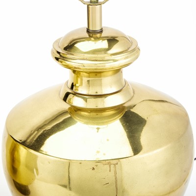 Lot 380 - Pair of Brass Table Lamps