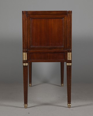 Lot 386 - Louis XVI Style Marble Inset Mahogany Sideboard