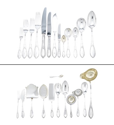 Lot 207 - Continental Silver Flatware Service