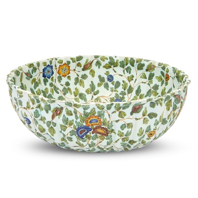Lot 245 - Continental Floral-Decorated Faience Bowl