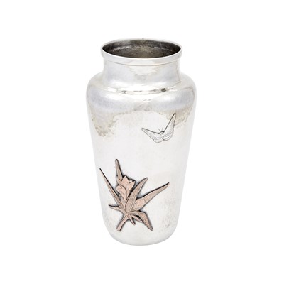 Lot 135 - Gorham Sterling Silver and Mixed Metal Vase
