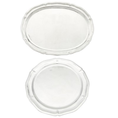 Lot 141 - Two Mexican Sterling Silver Platters