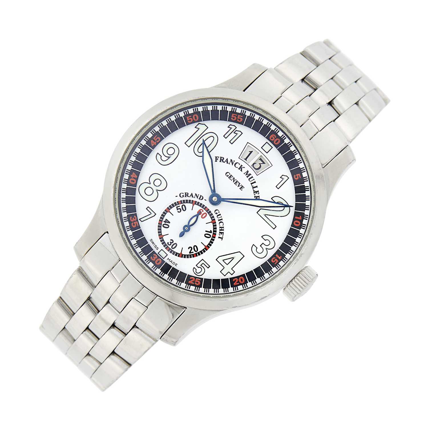 Lot 40 - Franck Muller Stainless Steel 'Transamerica GG/Grand-Guichet' Wristwatch