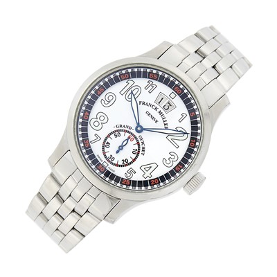 Lot 40 - Franck Muller Stainless Steel 'Transamerica GG/Grand-Guichet' Wristwatch