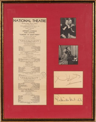 Lot 5190 - Signatures from Tonight at Eight-Thirty