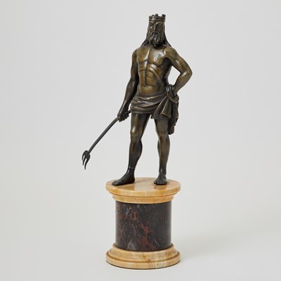 Lot 473 - German Bronze Figure of Neptune