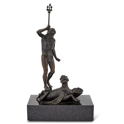 Lot 467 - Italian Bronze Group of Neptune on a Sea Monster