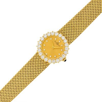 Lot 16 - Baume & Mercier Gold and Diamond Wristwatch