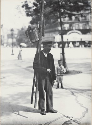 Lot 3025 - Eugene Atget and Berenice Abbott. Window Washer, Paris