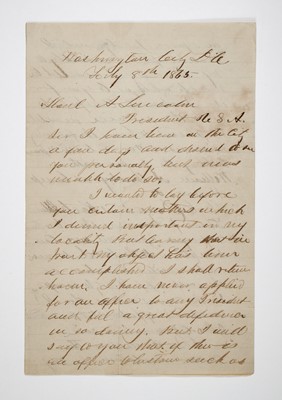 Lot 280 - President Lincoln discharges two Confederate prisoners
