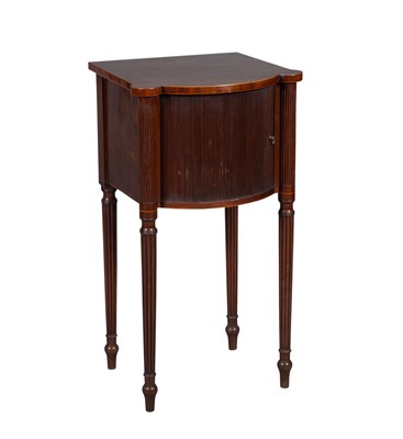 Lot 133 - George III Inlaid Mahogany Bedside Cupboard
