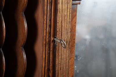 Lot 820 - George II Style Walnut and Parcel-Gilt Bureau Cabinet