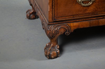 Lot 820 - George II Style Walnut and Parcel-Gilt Bureau Cabinet