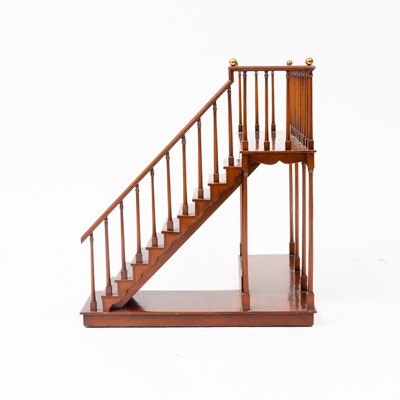 Lot 374 - Mahogany Model of a Staircase