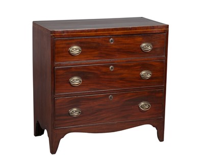 Lot 826 - George III Inlaid Mahogany Chest of Drawers