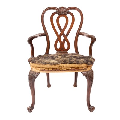 Lot 824 - George II Mahogany  Armchair
